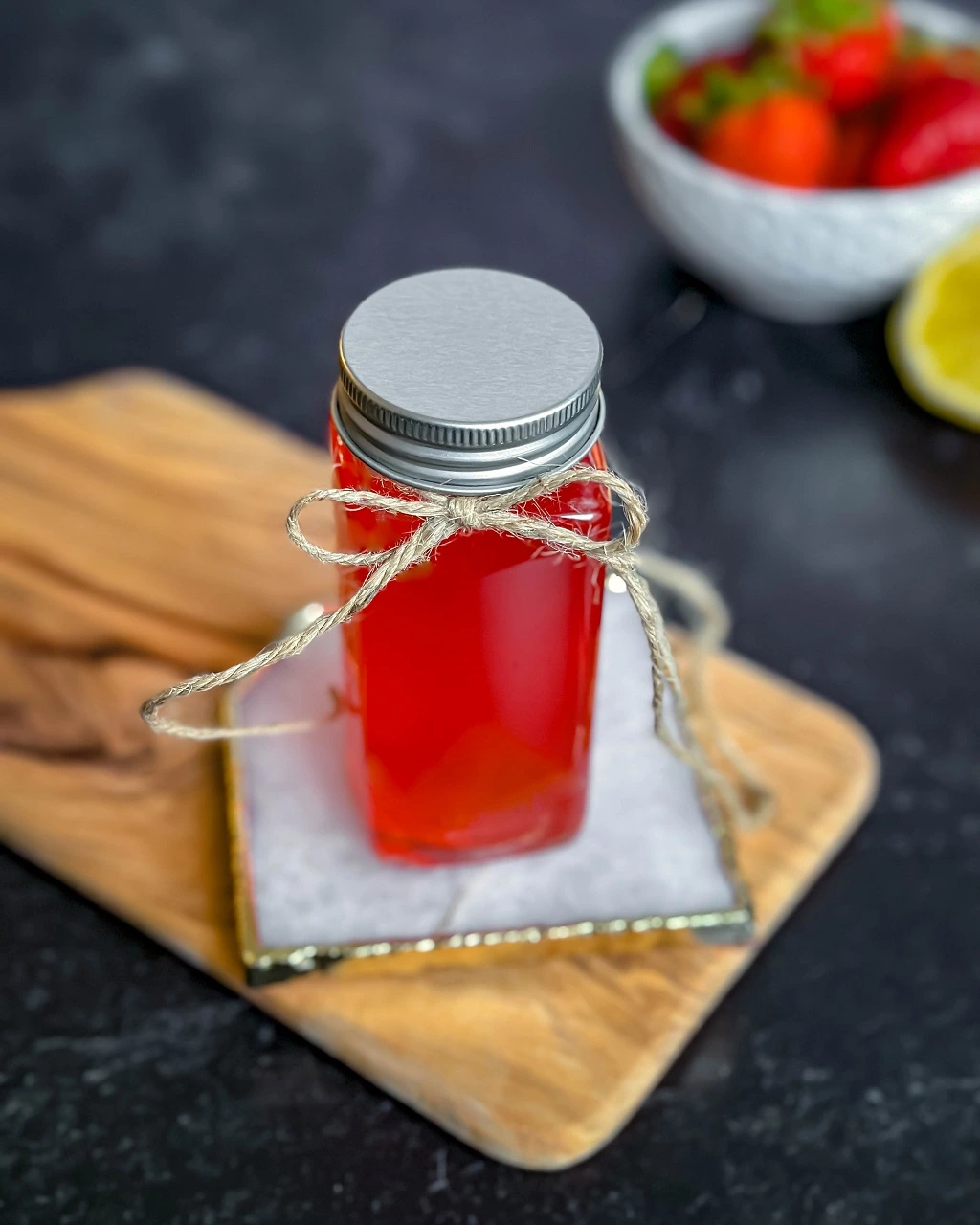 Quick & Easy Homemade Strawberry Simple Syrup Recipe